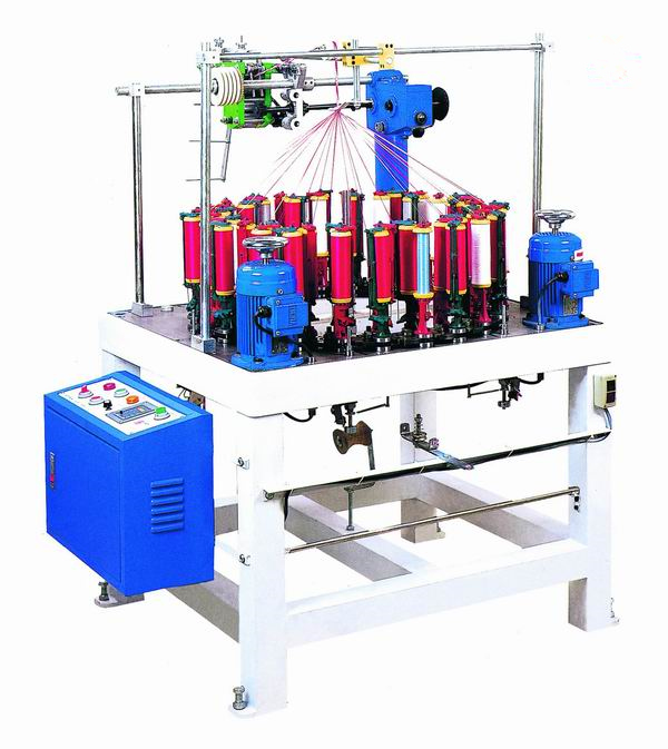 High Speed Needle Loom Wire And Yarn Flat Tape Braiding Machine